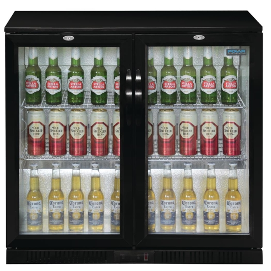 Bar cooling | 2 Glass Doors | 208L | 90 x 90 x 52cm