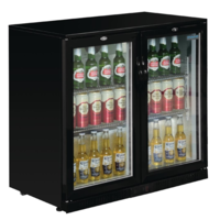 Refroidissement de barres | 2 portes vitrées | 208L | 90 x 90 x 52 cm