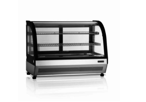  HorecaTraders Comptoir d'exposition réfrigéré | 90 x 56 x 67 cm | 130L 