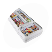 Supermarket cooler/freezer | White | 147 x 81 x 92 cm | 230V