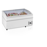 Supermarket cooler/freezer white | 15.2 x 92 x 79 cm | 230V