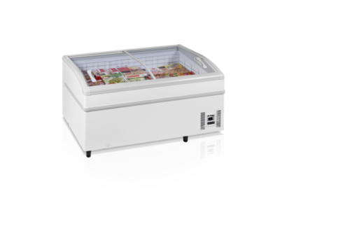  HorecaTraders Supermarket cooler/freezer white | 15.2 x 92 x 79 cm | 230V 