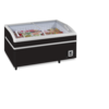 HorecaTraders Supermarket cooler/freezer black | 152 x 92 x 79 cm | 230V