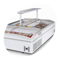 Supermarkt Kühl-/Gefrierschrank schwarz | 202 x 92 x 79(h) cm