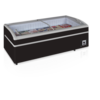 Supermarket cooler/freezer black | 202 x 92 x 79(h) cm