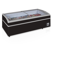 Supermarket cooler/freezer black | 202 x 92 x 79(h) cm
