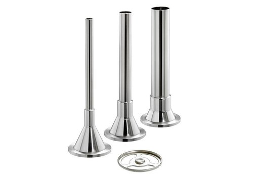  Bartscher Worst Vulhoorns-set, 3 vulhoorns 