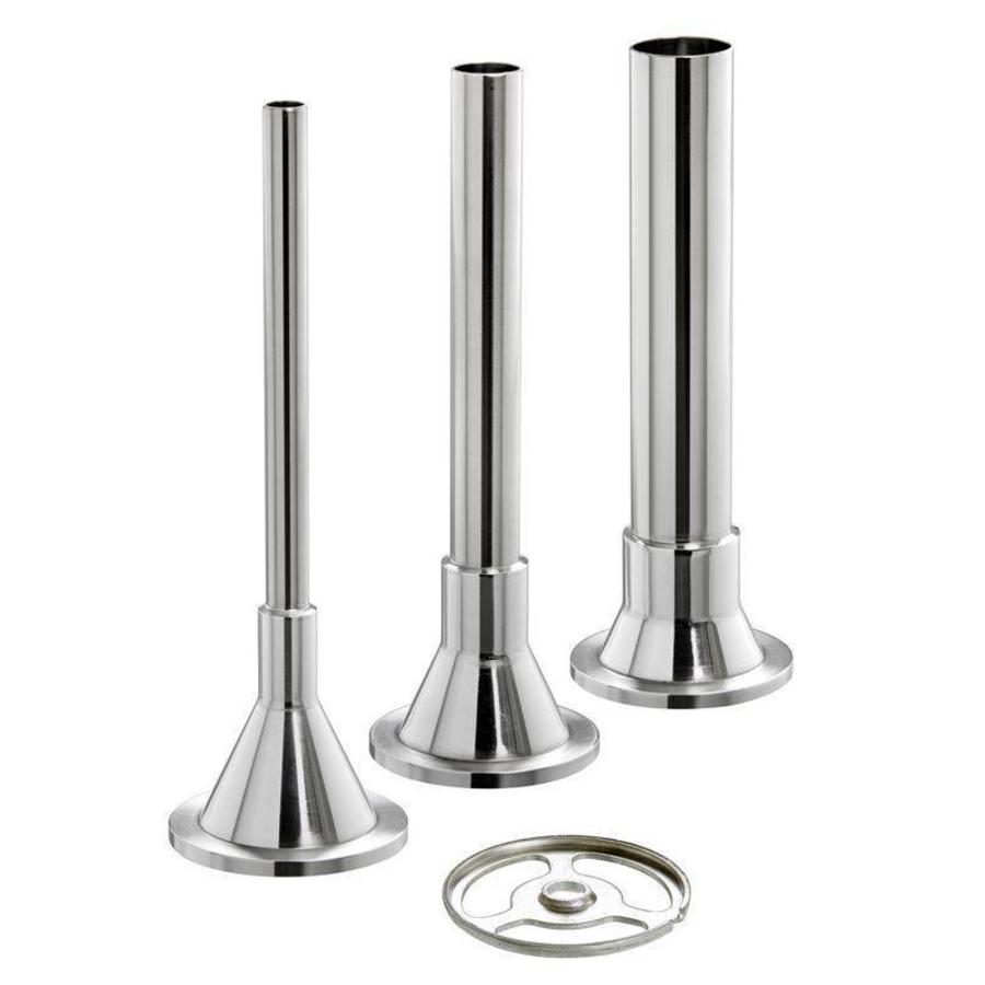 Wurstfüllhörner-Set, 3 Füllhörner