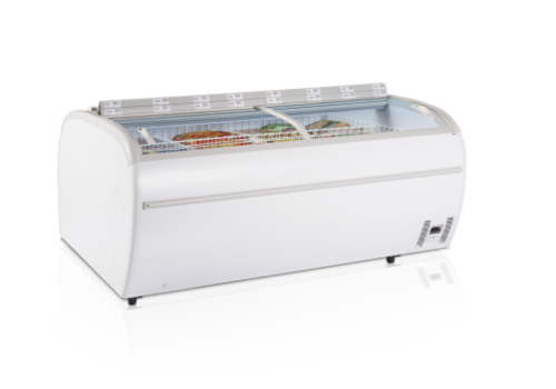  HorecaTraders Réfrigérateur/congélateur de supermarché | Blanc | 147 x 81 x 92 cm | 230 V 