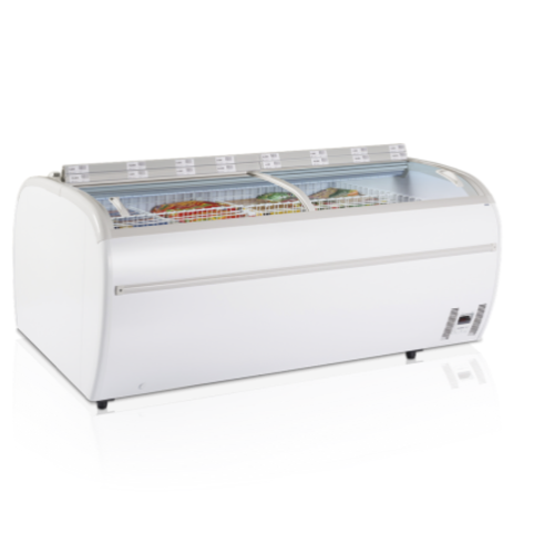  HorecaTraders Supermarket cooler/freezer | White | 147 x 81 x 92 cm | 230V 