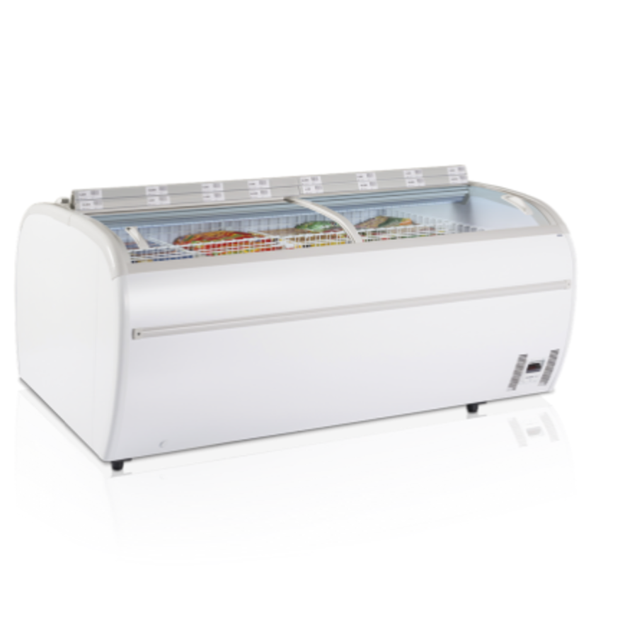 Réfrigérateur/congélateur de supermarché | Blanc | 147 x 81 x 92 cm | 230 V