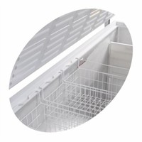 Gefriertruhe | Lenkrollen mit Feststeller | 2 Deckel | 206x72x83(h) m