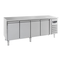 Kühlwerkbank | 4 Türen | 166,5 x 58 x 56 (h) cm