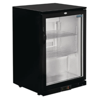 Low Model Refrigerated Bar Display | Black | 128L | 85(h)x60x52cm