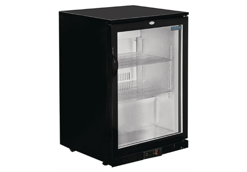  Polar Présentoir de bar réfrigéré modèle bas | Noir | 128L | 85(h)x60x52cm 