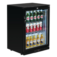 Low Model Refrigerated Bar Display | Black | 128L