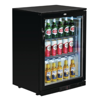 Low Model Refrigerated Bar Display | Black | 128L | 85(h)x60x52cm
