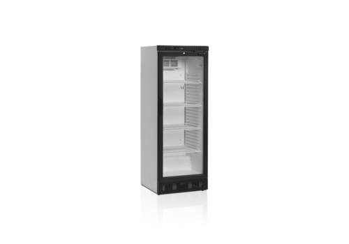  HorecaTraders Bottle Cooler | Black | LED interior lighting | 60x64x164cm 