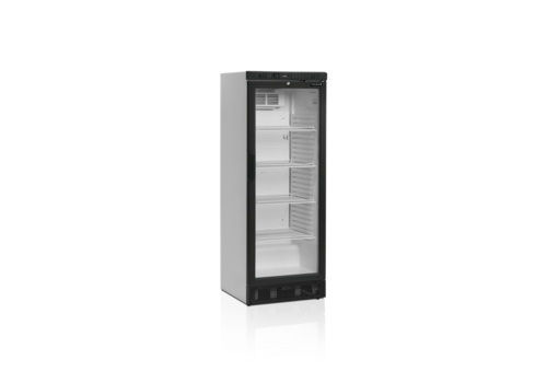  HorecaTraders Bottle cooler | Black | LED interior lighting | 60x64x164cm 