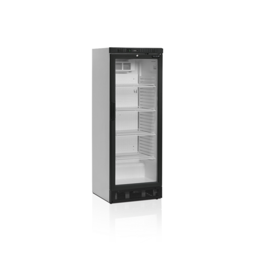  HorecaTraders Bottle cooler | Black | LED interior lighting | 60x64x164cm 