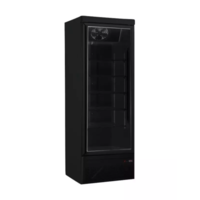 Freezer with glass door | -18 / -22C° | black | 75 x 76 x 199.7 cm