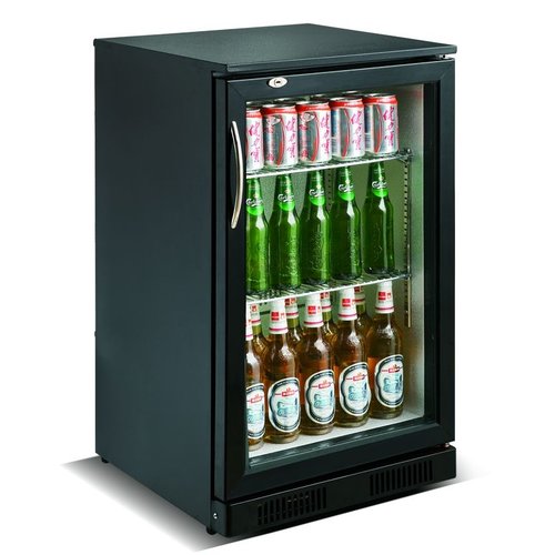  HorecaTraders Schwarzer Barkühler | 1 Tür | 41x36x75cm 