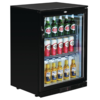 Polar G-Serie Bar-Kühlbox mit Klapptür, Schwarz – 138 Liter – 900 x 600 x 520 mm