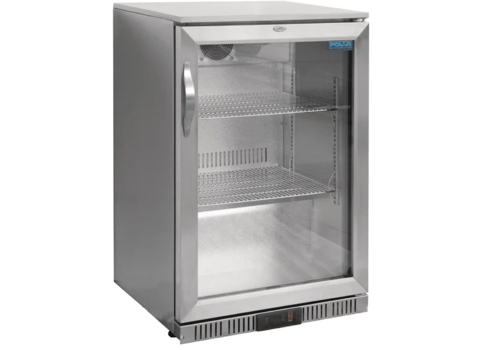  Polar Refroidisseur de barres en acier inoxydable avec porte battante | 138L | 90(h)x60x52 cm 