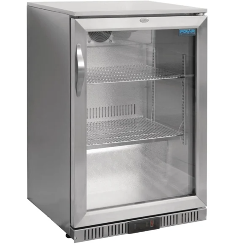  Polar Refroidisseur de barres en acier inoxydable avec porte battante | 138L | 90(h)x60x52 cm 