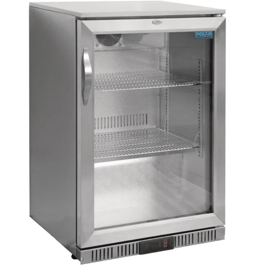 Stainless steel bar cooling with swing door | 138L | 90(h)x60x52 cm