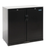 Polar  Bar réfrigéré à 2 portes | portes pliantes aveugles | Noir | 208L | 90(h)x90x52 cm