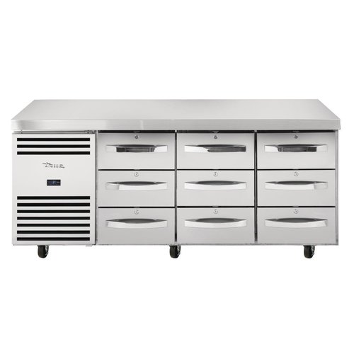  True Refrigerated workbench | 9 drawers | 70x187x90(h) cm 