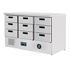 Refrigerated workbench | 9 drawers | 368L | 70x 137x 88(h) cm