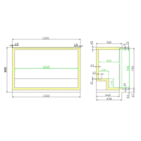 Barkoeler | Zwart | 3 schuifdeuren | 133,5x50x90(h) cm