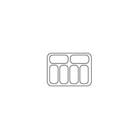 Ice cream display case | 90x65x123 cm