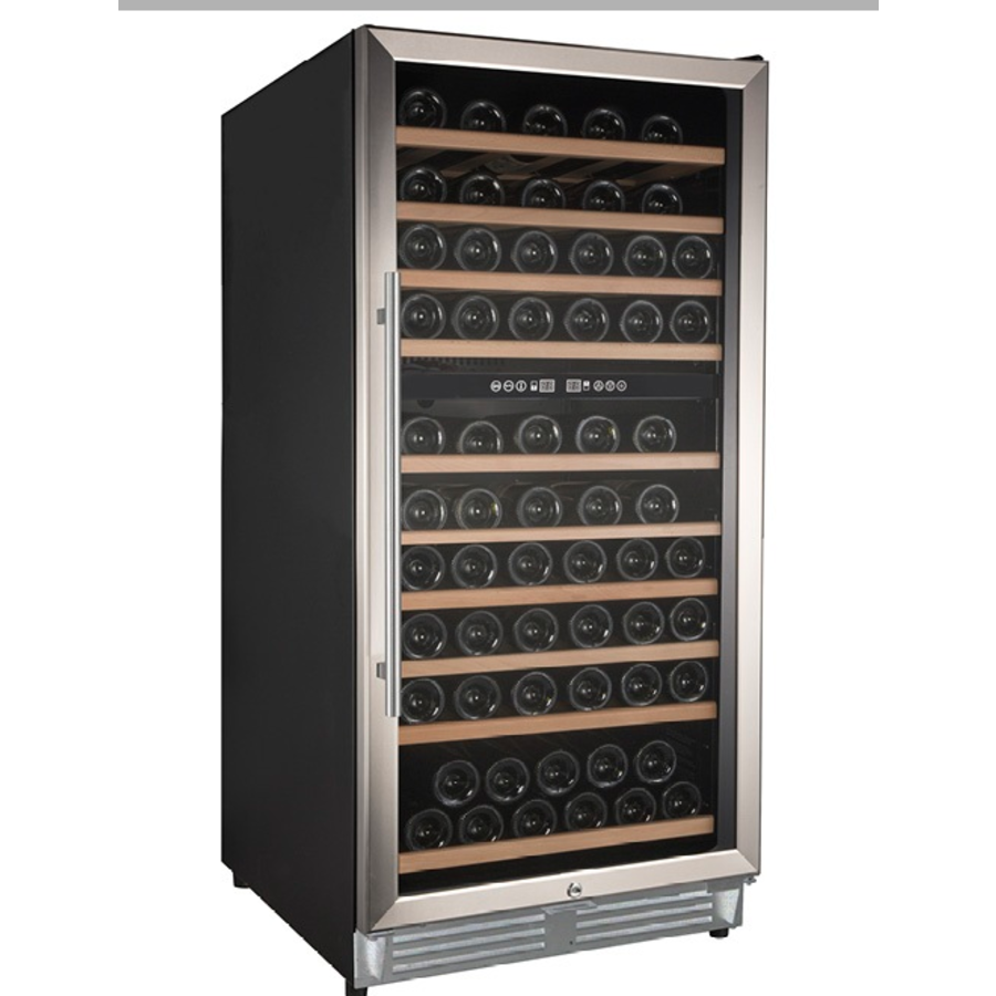 Wine climate cabinet black | 110 bottles | dual zone