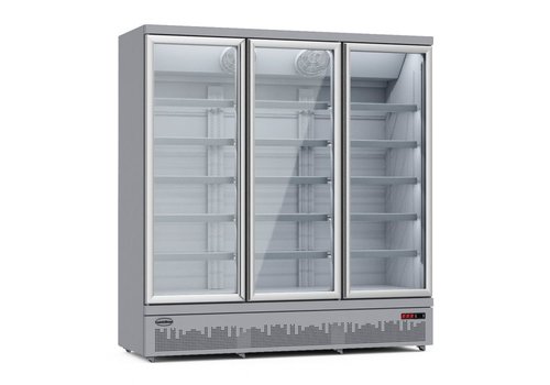  Combisteel Réfrigérateur 3 portes vitrées | 1530 litres | 199,7 x 71 x 156,9 (h) cm 