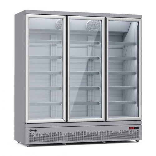  Combisteel Réfrigérateur 3 portes vitrées | 1530 litres | 199,7 x 71 x 156,9 (h) cm 