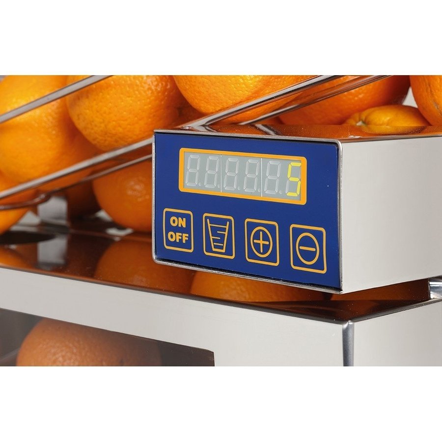 F50C Citruspers | met digitale teller | 20-25 sinaasappels/min | 470x370x735(h)mm