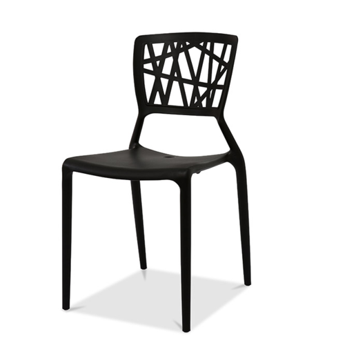  HorecaTraders Webb Chair Black | Stackable 