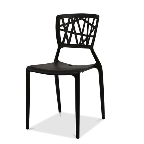  HorecaTraders Webb Chair Black | Stapelbaar 