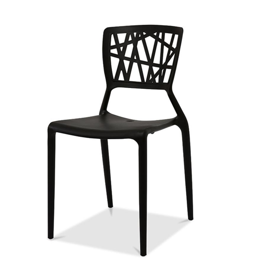 Webb Chair Black | Stackable