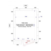 Freezer cell | 20/-10°C | 180 x 240 x 220 cm