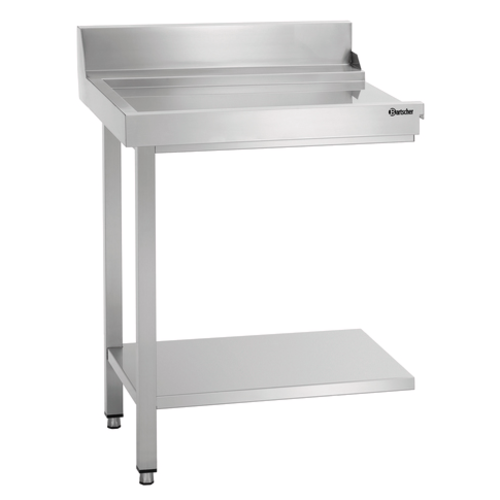  HorecaTraders Discharge table | stainless steel | Adjustable 