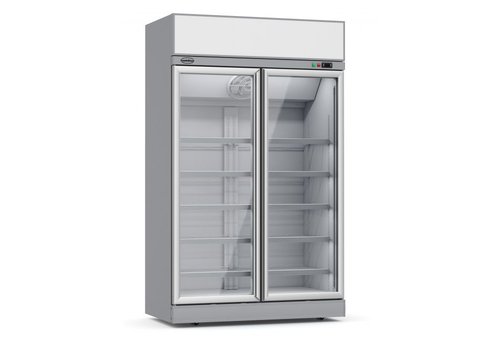  HorecaTraders Congélateur | 2 portes vitrées | 960L 