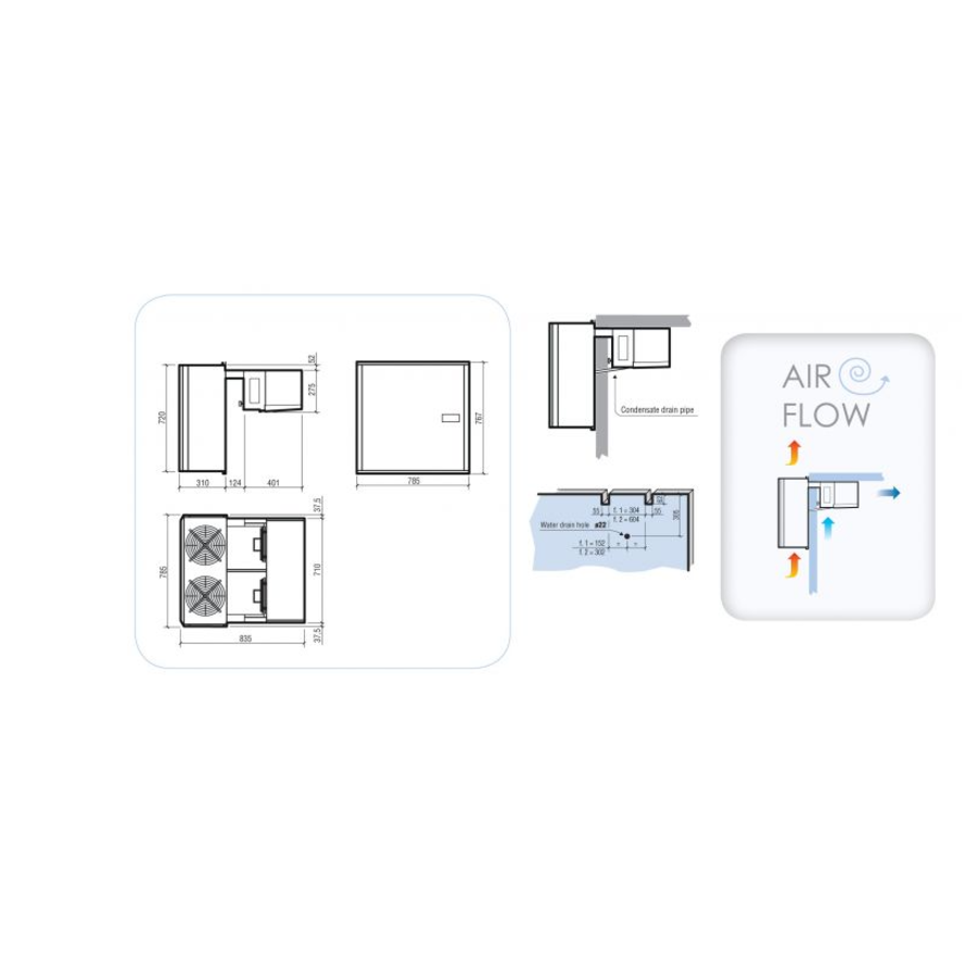 Cooling/freezing room | 290x350x250 | incl. engine