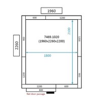 Freezer | 196x226x220CM | -10/-20 °C