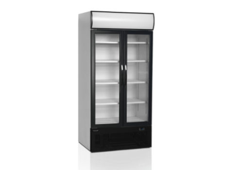  HorecaTraders Displaykühler| Glastür | Schwarz 