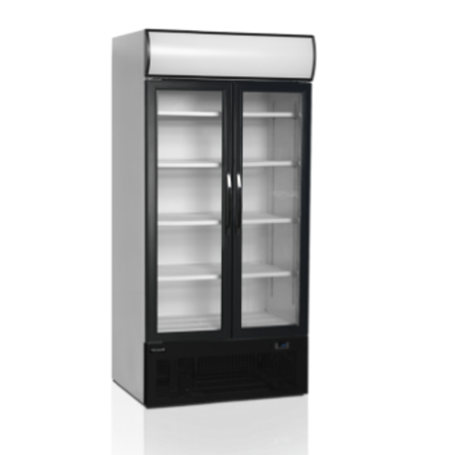  HorecaTraders Displaykühler| Glastür | Schwarz 