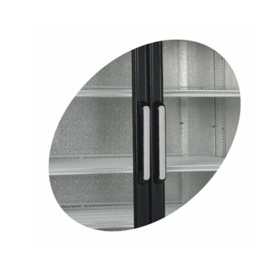 Refroidisseur d'affichage | Porte vitrée | Noir